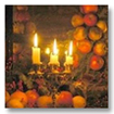 Picture of candles burning
