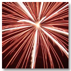 Firework burst in the sky