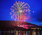 Fireworks over Marsh Mountain & Wisp Resort. Photo by deepcreekvacations-instagram
