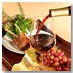 Table Setting with glass of wine