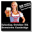 Young lady holding a glass of beer