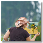 Picture of a Plein Air artist painting